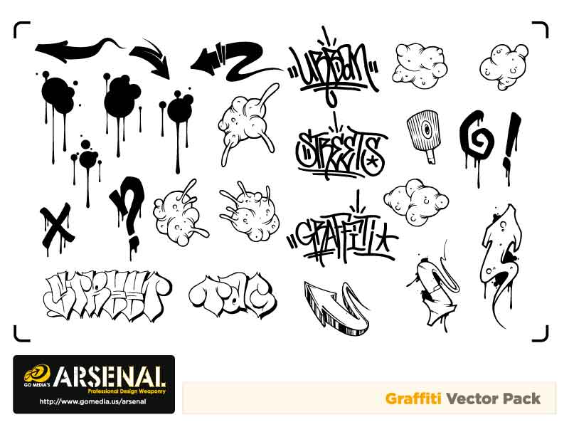 free vector Go media produced vector set15graffiti trend